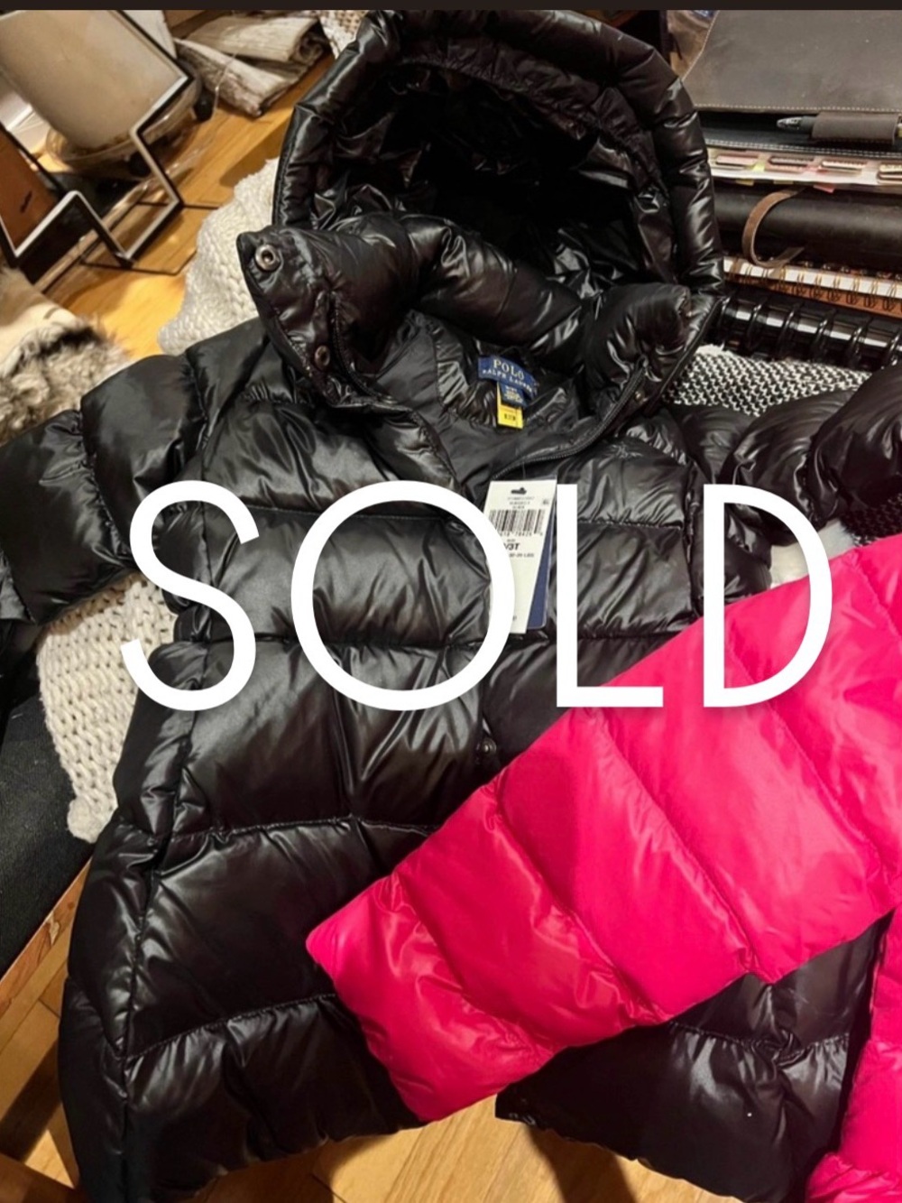 Polo by Ralph Lauren Black Puffer Jacket! One left! FREE SHIP